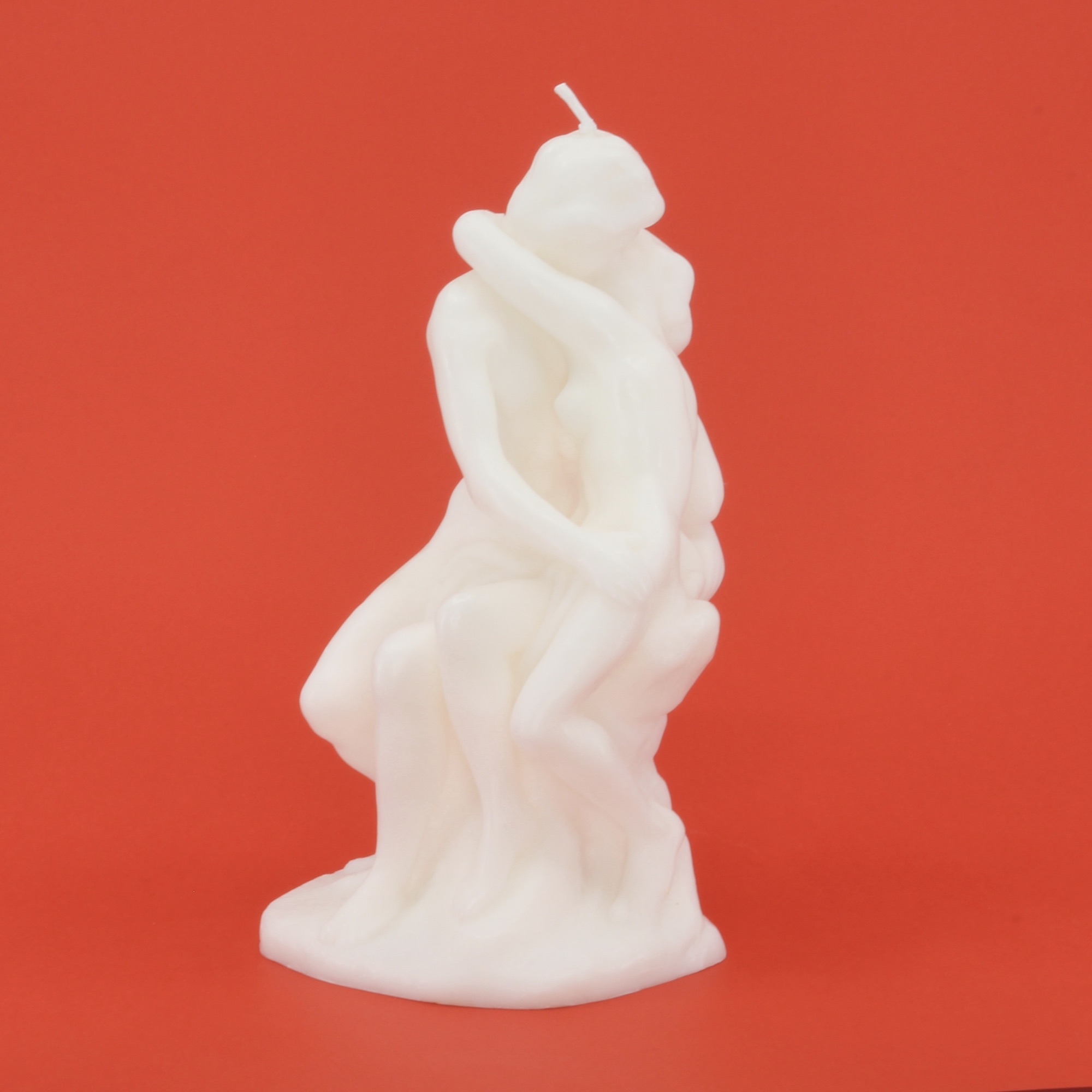 Baiser de Rodin en Cire - Bougie Blanche – Image 2