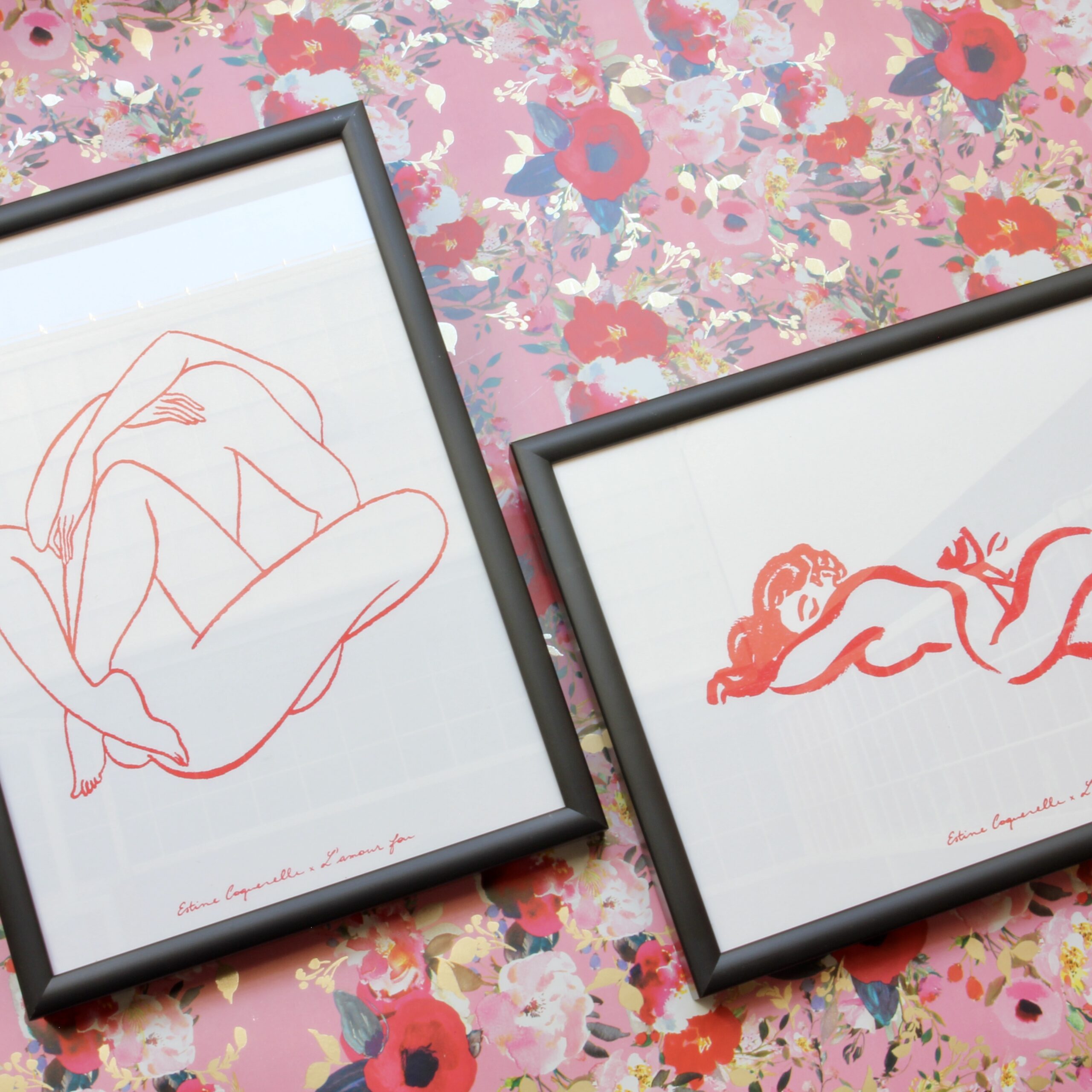 Illustration d'Estine Coquerelle x L'AMOUR FOU - Couple Assis – Image 3