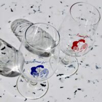 Verre à vin bleu L’AMOUR FOU x Agathe Sorlet – Image 5